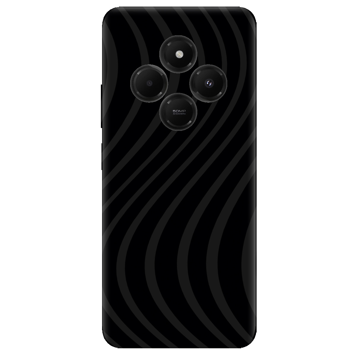Чохол для Xiaomi Redmi 14C чорний матовий soft touch Вихор енергії (black) - фото 1 Чохол для Xiaomi Redmi 14C чорний матовий soft touch Вихор енергії (black) - фото 1 - Чохли для телефонів