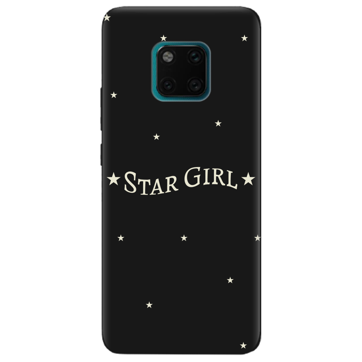 Чехол для Huawei Mate 20 Pro черный матовый soft touch Star girl - фото 1 - Чехлы для телефонов