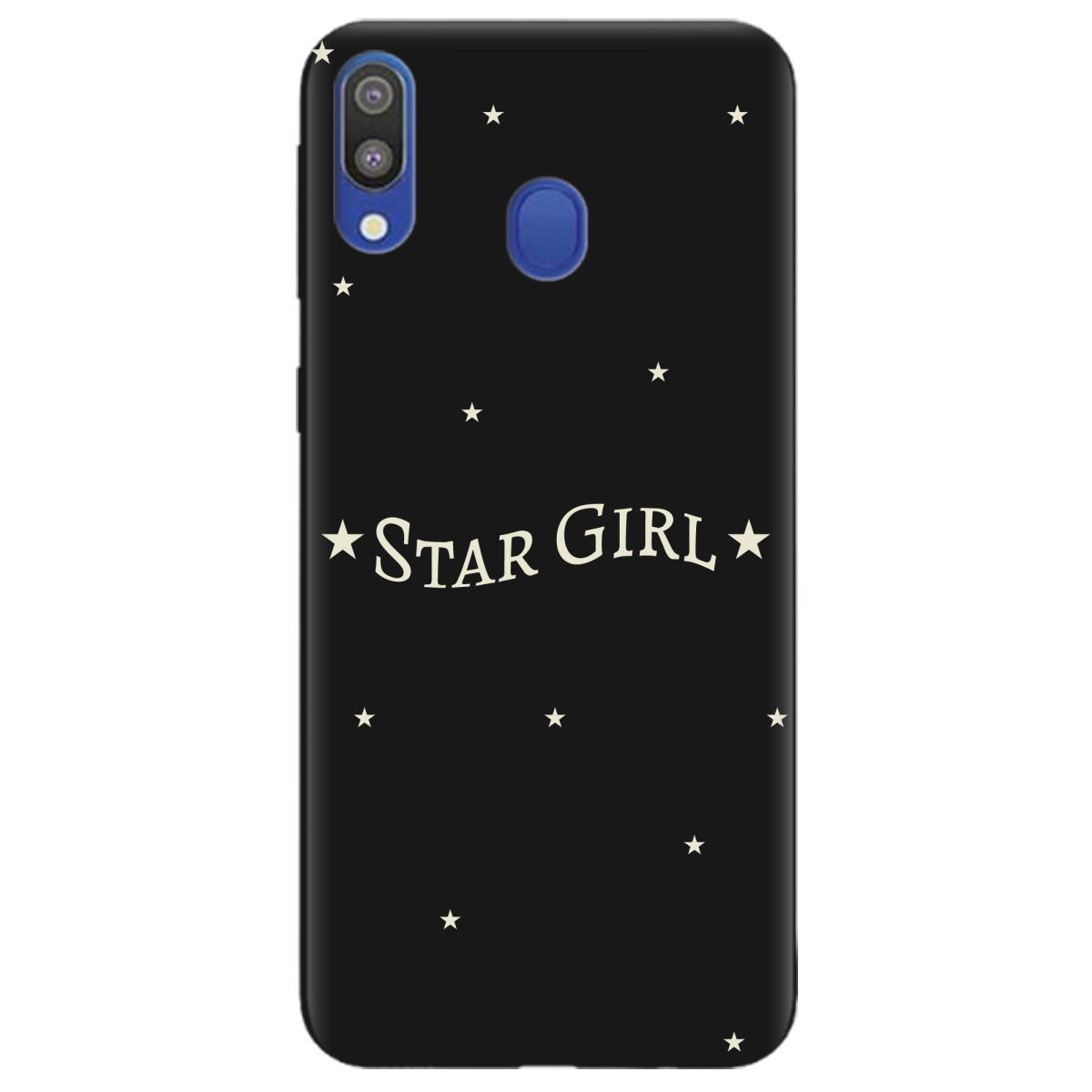 Чехол для Samsung Galaxy A40 черный матовый soft touch Star girl - фото 1 - Чехлы для телефонов