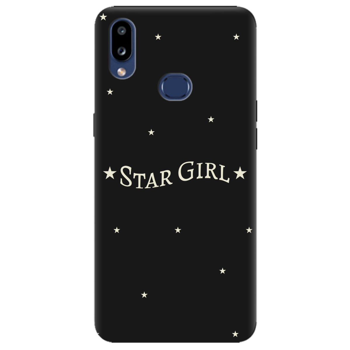 Чохол для Samsung Galaxy A10s чорний матовий soft touch Star girl - фото 1 Чохол для Samsung Galaxy A10s чорний матовий soft touch Star girl - фото 1 - Чохли для телефонів
