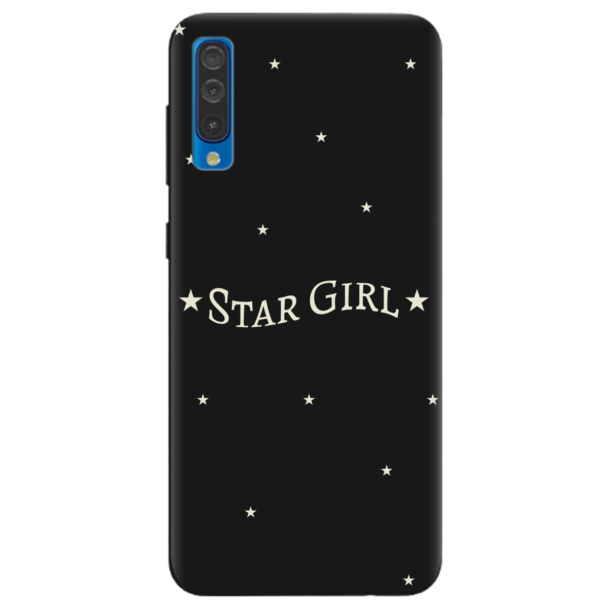 Чохол для Samsung Galaxy A30s чорний матовий soft touch Star girl - фото 1 Чохол для Samsung Galaxy A30s чорний матовий soft touch Star girl - фото 1 - Чохли для телефонів