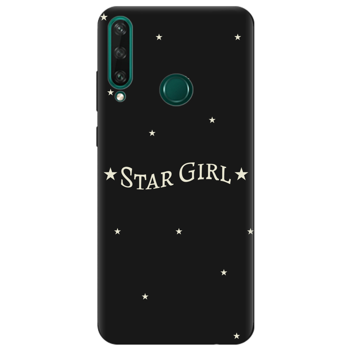 Чехол для Huawei Y6p черный матовый soft touch Star girl - фото 1 - Чехлы для телефонов