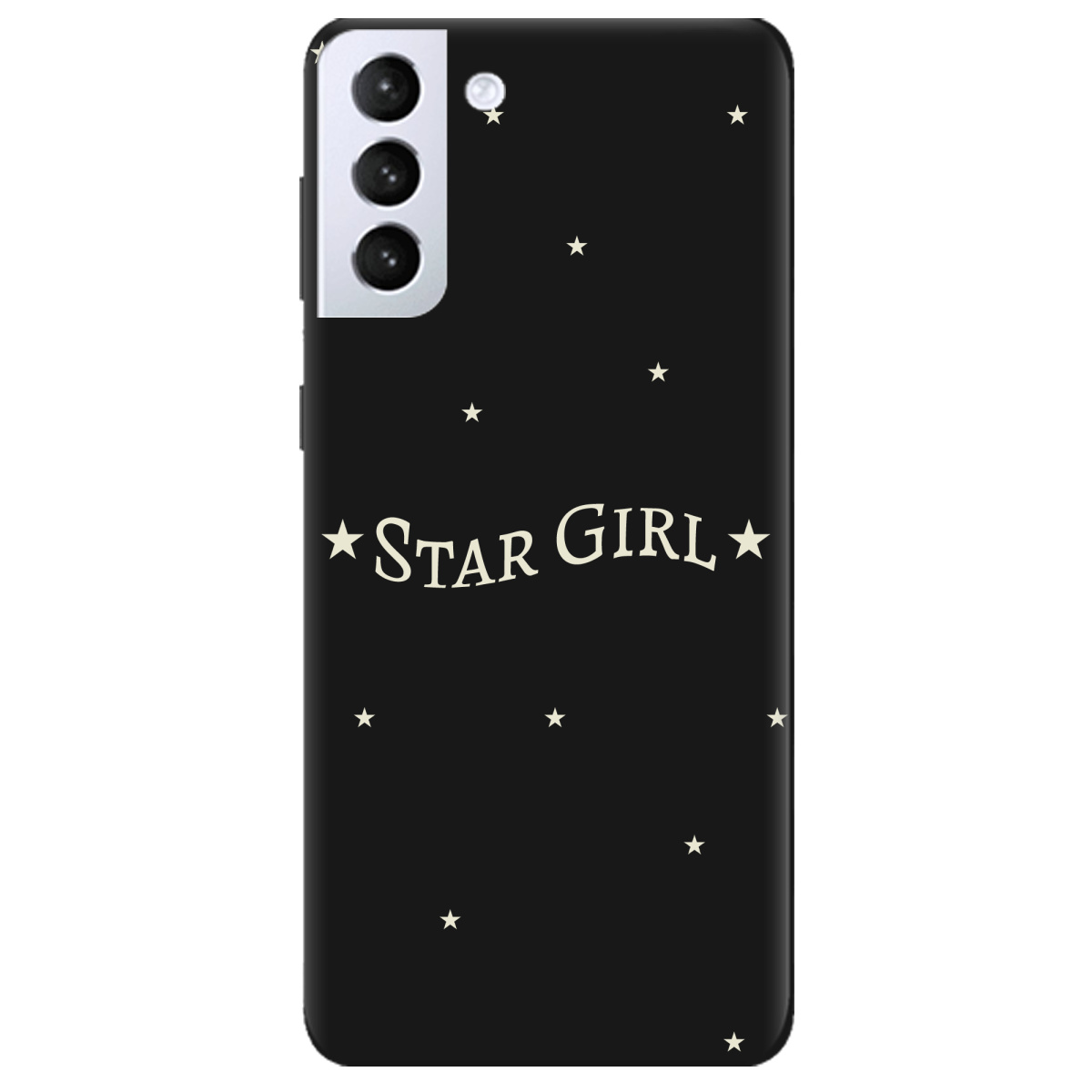 Чохол для Samsung Galaxy S21 Plus чорний матовий soft touch Star girl - фото 1 Чохол для Samsung Galaxy S21 Plus чорний матовий soft touch Star girl - фото 1 - Чохли для телефонів