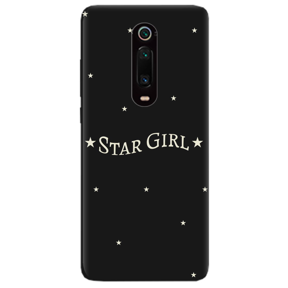 Чохол для Xiaomi Mi 9T чорний матовий soft touch Star girl - фото 1 - Чохли для телефонів