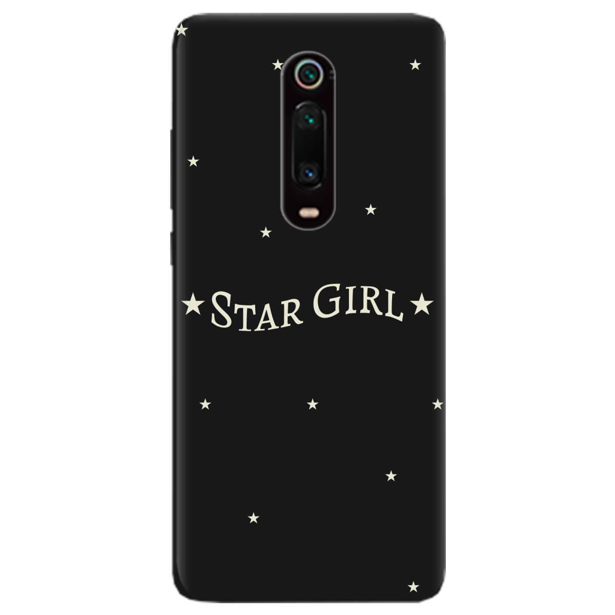 Чехол для Xiaomi Mi 9T Pro черный матовый soft touch Star girl - фото 1 Чехол для Xiaomi Mi 9T Pro черный матовый soft touch Star girl - фото 1 - Чехлы для телефонов