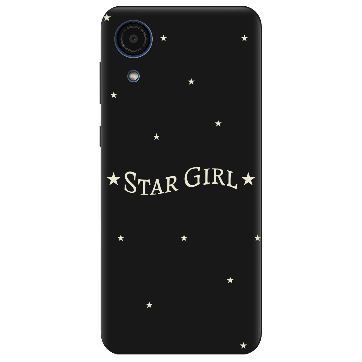 Чехол для Samsung Galaxy А03 Core черный матовый soft touch Star girl - фото 1 Чехол для Samsung Galaxy А03 Core черный матовый soft touch Star girl - фото 1 - Чехлы для телефонов