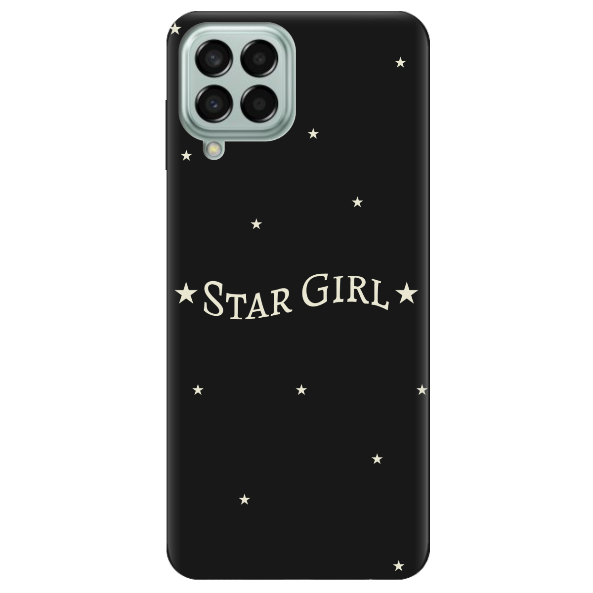 Чехол для Samsung Galaxy M53 черный матовый soft touch Star girl - фото 1 - Чехлы для телефонов