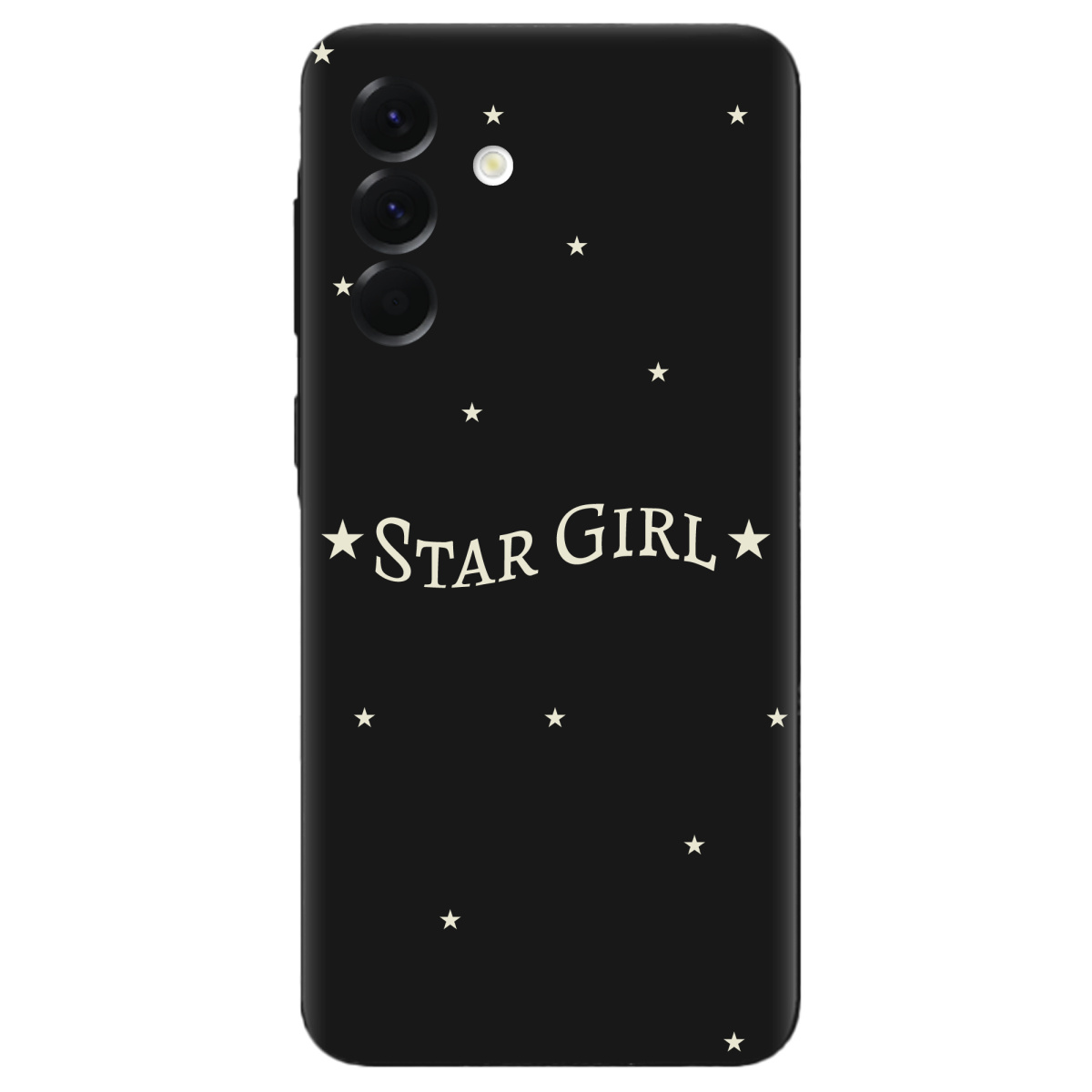 Чохол для Samsung Galaxy A56 5G чорний матовий soft touch Star girl - фото 1 - Чохли для телефонів