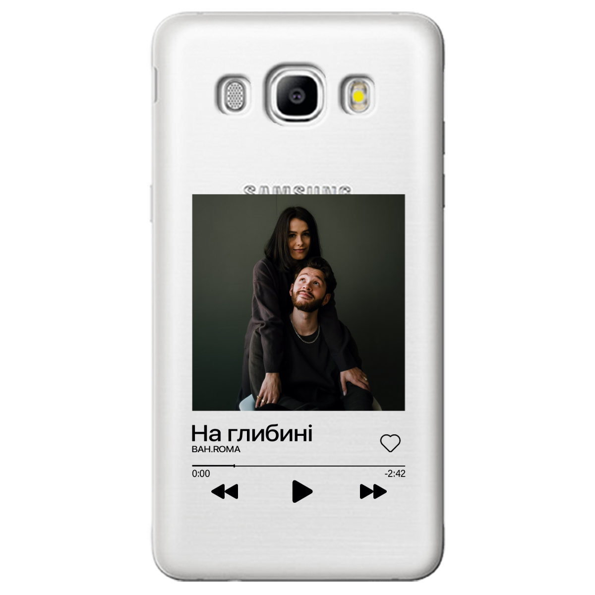 Чохол для Samsung Galaxy J5 2016 З ВАШИМ ФОТО "НАША ПІСНЯ" - фото 1 - Чохли для телефонів