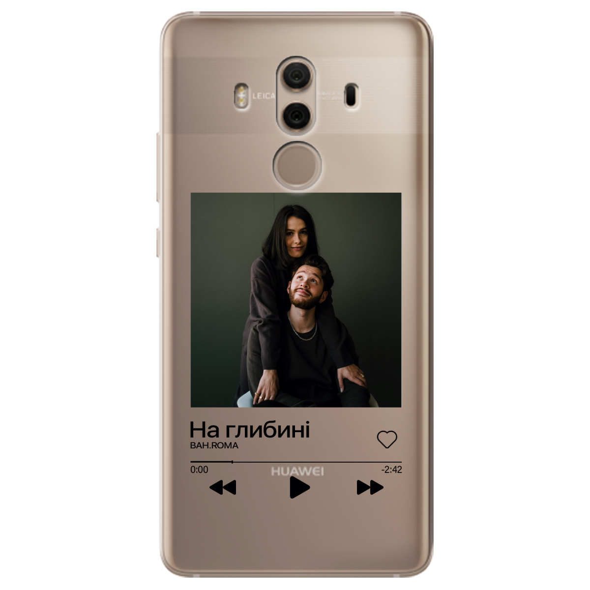 Чохол для Huawei Mate 10 Pro З ВАШИМ ФОТО "НАША ПІСНЯ" - фото 1 - Чохли для телефонів