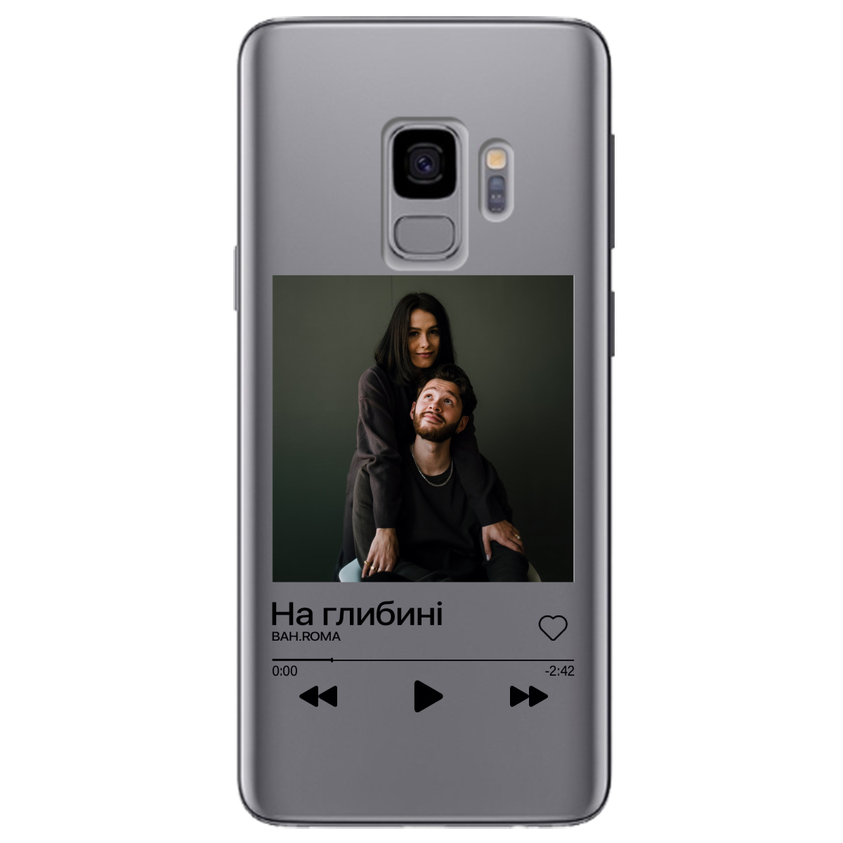 Чехол для Samsung Galaxy S9 З ВАШИМ ФОТО "НАША ПІСНЯ" - фото 1 - Чехлы для телефонов