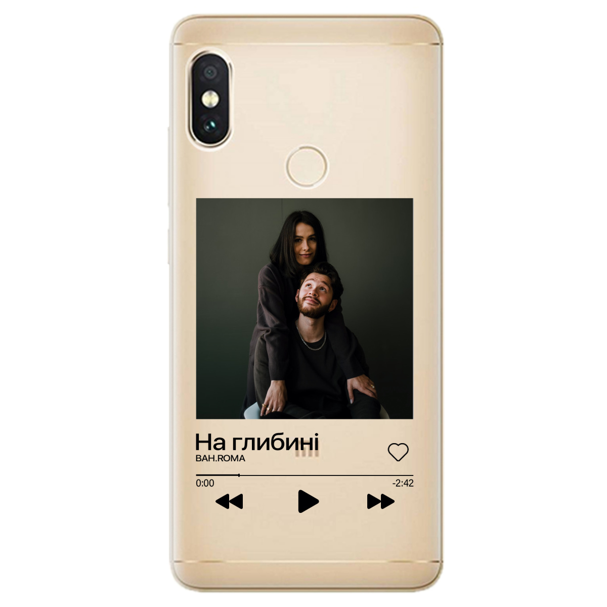 Чохол для Xiaomi Redmi Note 5 З ВАШИМ ФОТО "НАША ПІСНЯ" - фото 1 - Чохли для телефонів