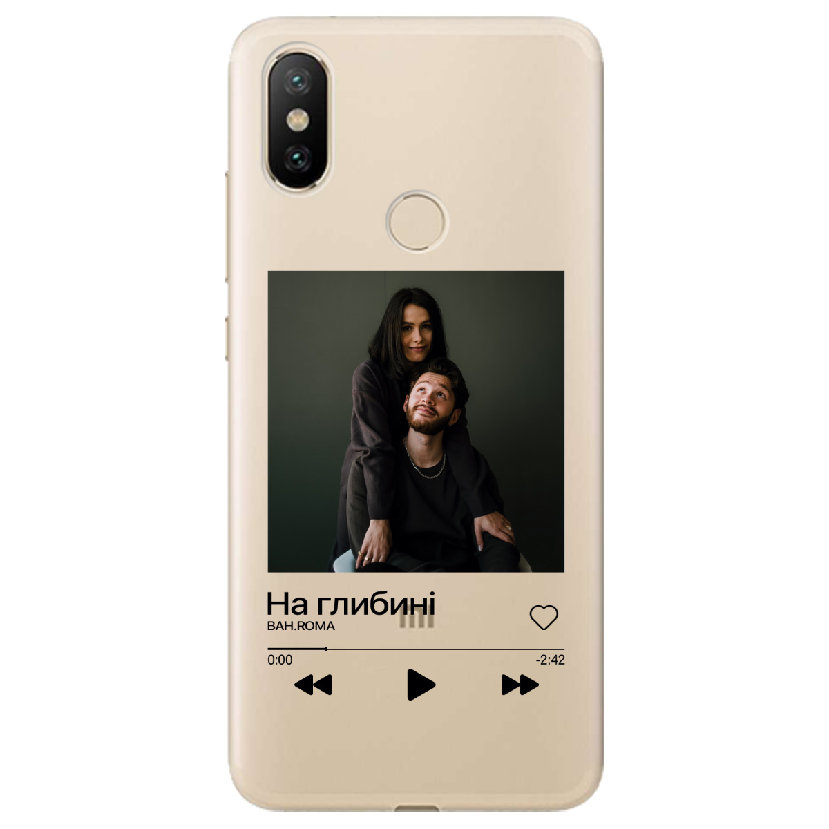Чохол для Xiaomi Mi A2 Mi 6X З ВАШИМ ФОТО "НАША ПІСНЯ" - фото 1 - Чохли для телефонів