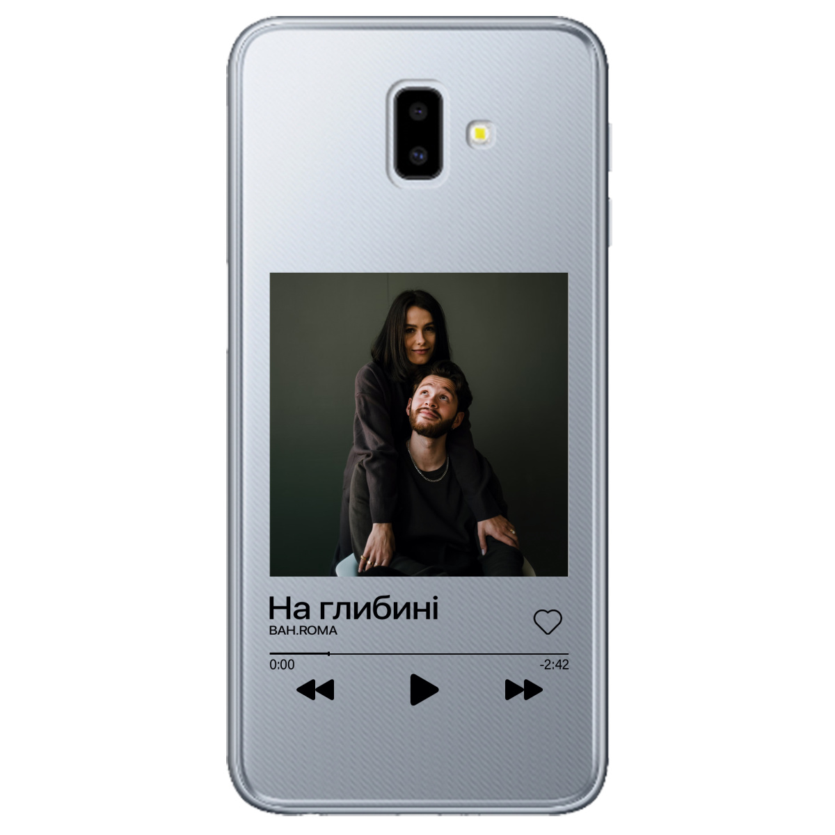 Чехол для Samsung Galaxy J6 Plus 2018 З ВАШИМ ФОТО "НАША ПІСНЯ" - фото 1 - Чехлы для телефонов