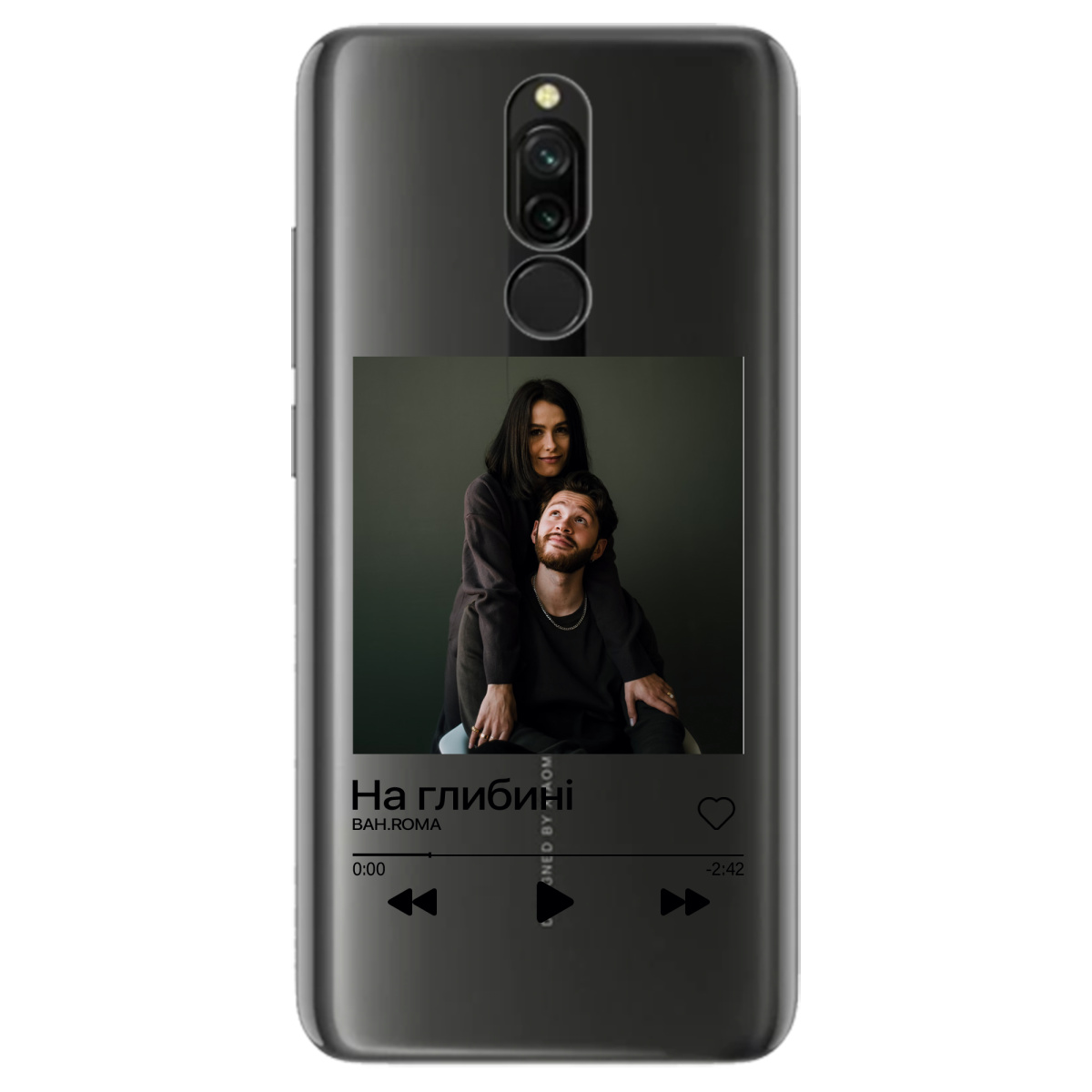 Чохол для Xiaomi Redmi 8 З ВАШИМ ФОТО "НАША ПІСНЯ" - фото 1 - Чохли для телефонів
