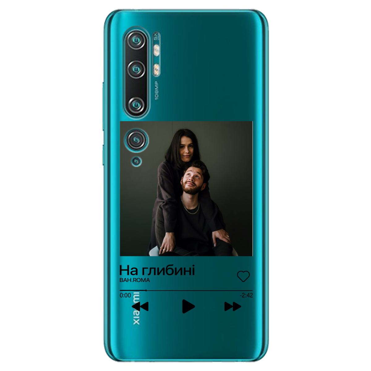 Чехол для Xiaomi Mi Note 10 З ВАШИМ ФОТО "НАША ПІСНЯ" - фото 1 - Чехлы для телефонов