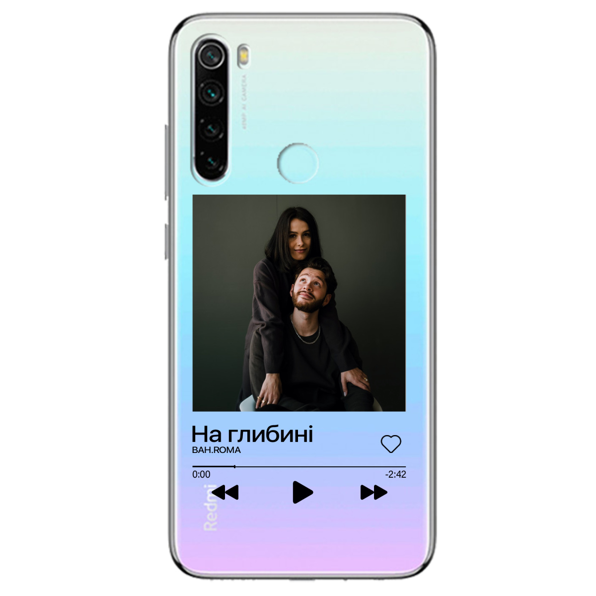 Чохол для Xiaomi Redmi Note 8T З ВАШИМ ФОТО "НАША ПІСНЯ" - фото 1 Чохол для Xiaomi Redmi Note 8T З ВАШИМ ФОТО "НАША ПІСНЯ" - фото 1 - Чохли для телефонів