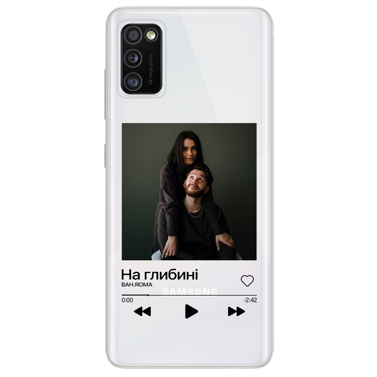 Чохол для Samsung Galaxy A41 З ВАШИМ ФОТО "НАША ПІСНЯ" - фото 1 Чохол для Samsung Galaxy A41 З ВАШИМ ФОТО "НАША ПІСНЯ" - фото 1 - Чохли для телефонів
