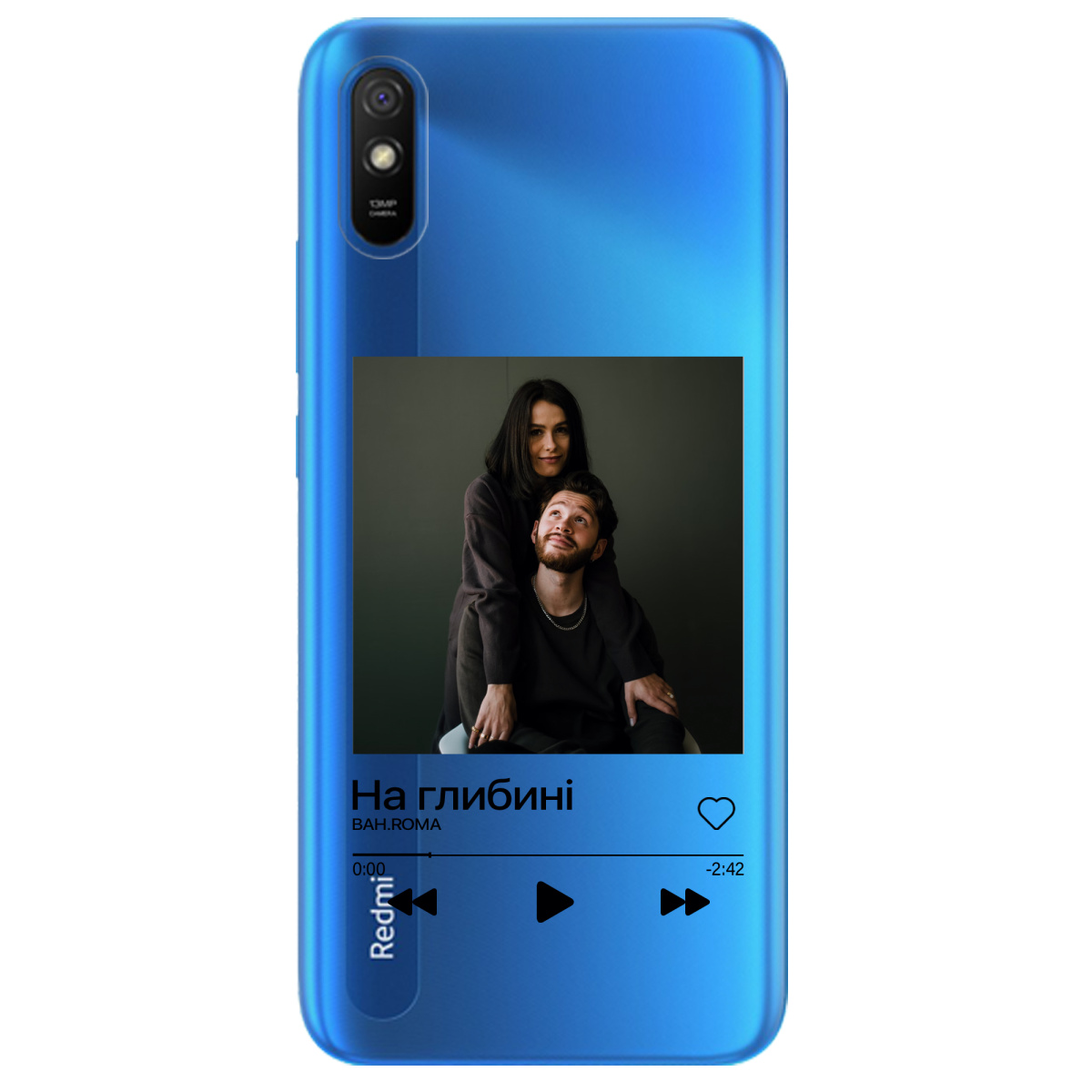 Чохол для Xiaomi Redmi 9A З ВАШИМ ФОТО "НАША ПІСНЯ" - фото 1 - Чохли для телефонів