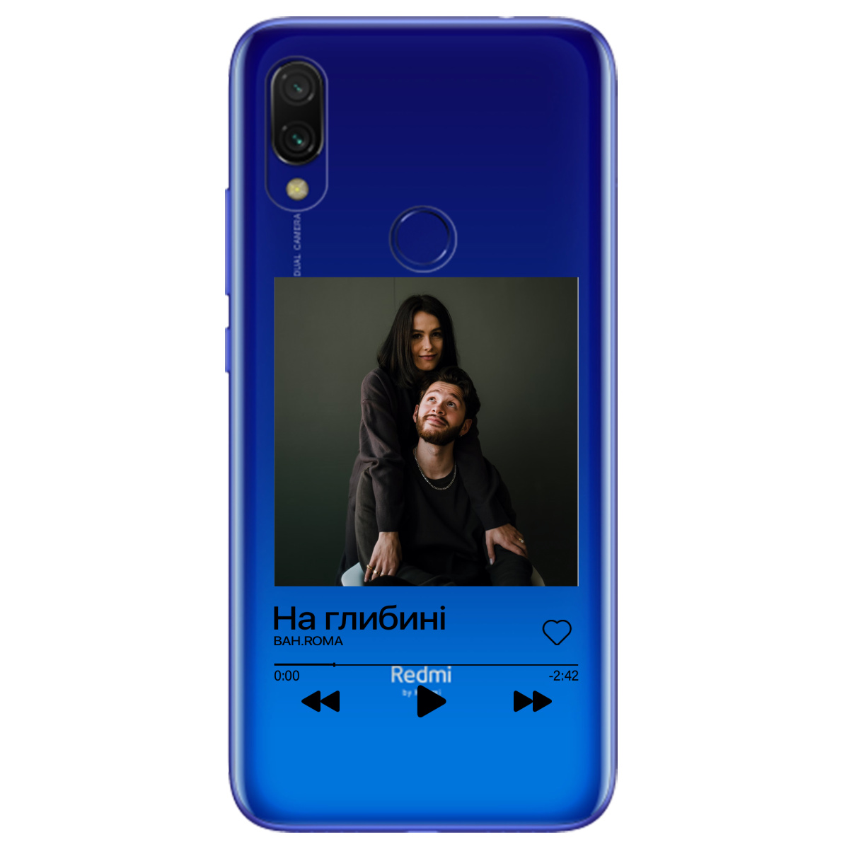 Чехол для Xiaomi Redmi Note 7 /  7Pro З ВАШИМ ФОТО "НАША ПІСНЯ" - фото 1 - Чехлы для телефонов