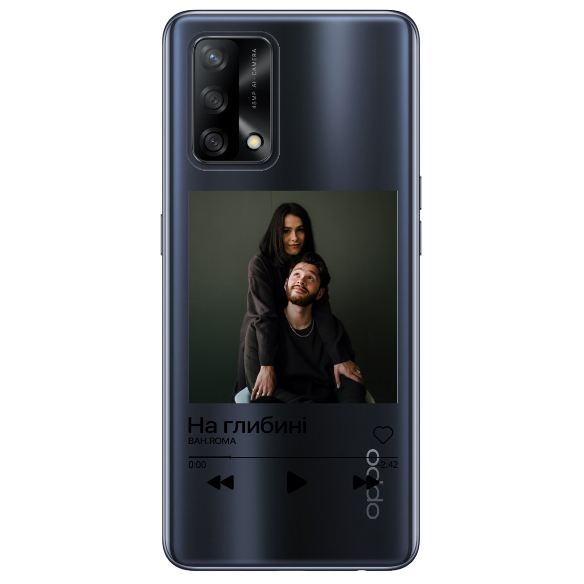 Чохол для Oppo A74 4G З ВАШИМ ФОТО "НАША ПІСНЯ" - фото 1 - Чохли для телефонів