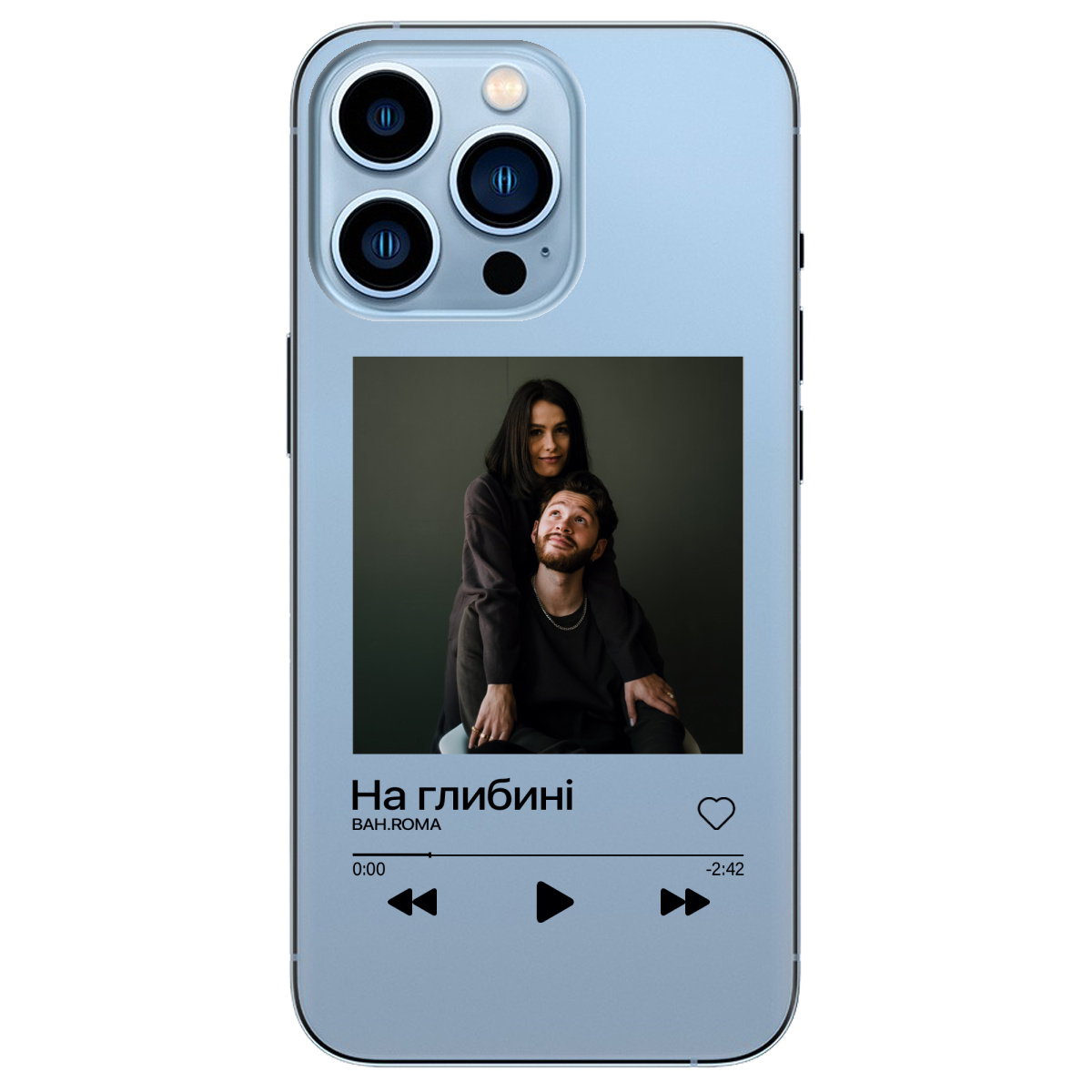 Чехол для Apple iPhone 13 Pro Max З ВАШИМ ФОТО "НАША ПІСНЯ" - фото 1 - Чехлы для телефонов