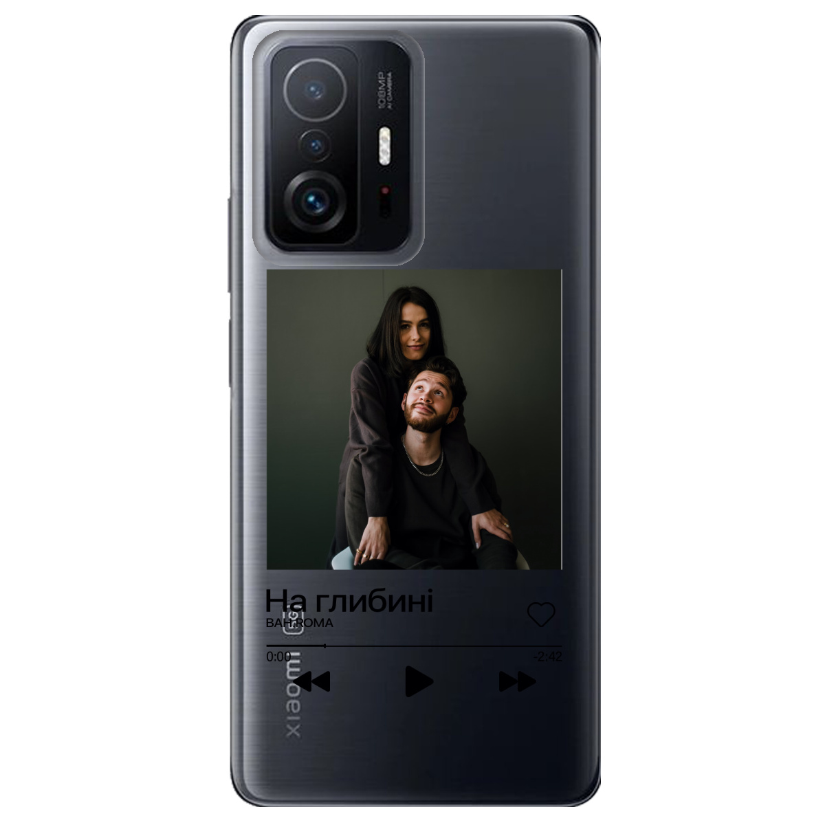 Чехол для Xiaomi 11T З ВАШИМ ФОТО "НАША ПІСНЯ" - фото 1 - Чехлы для телефонов