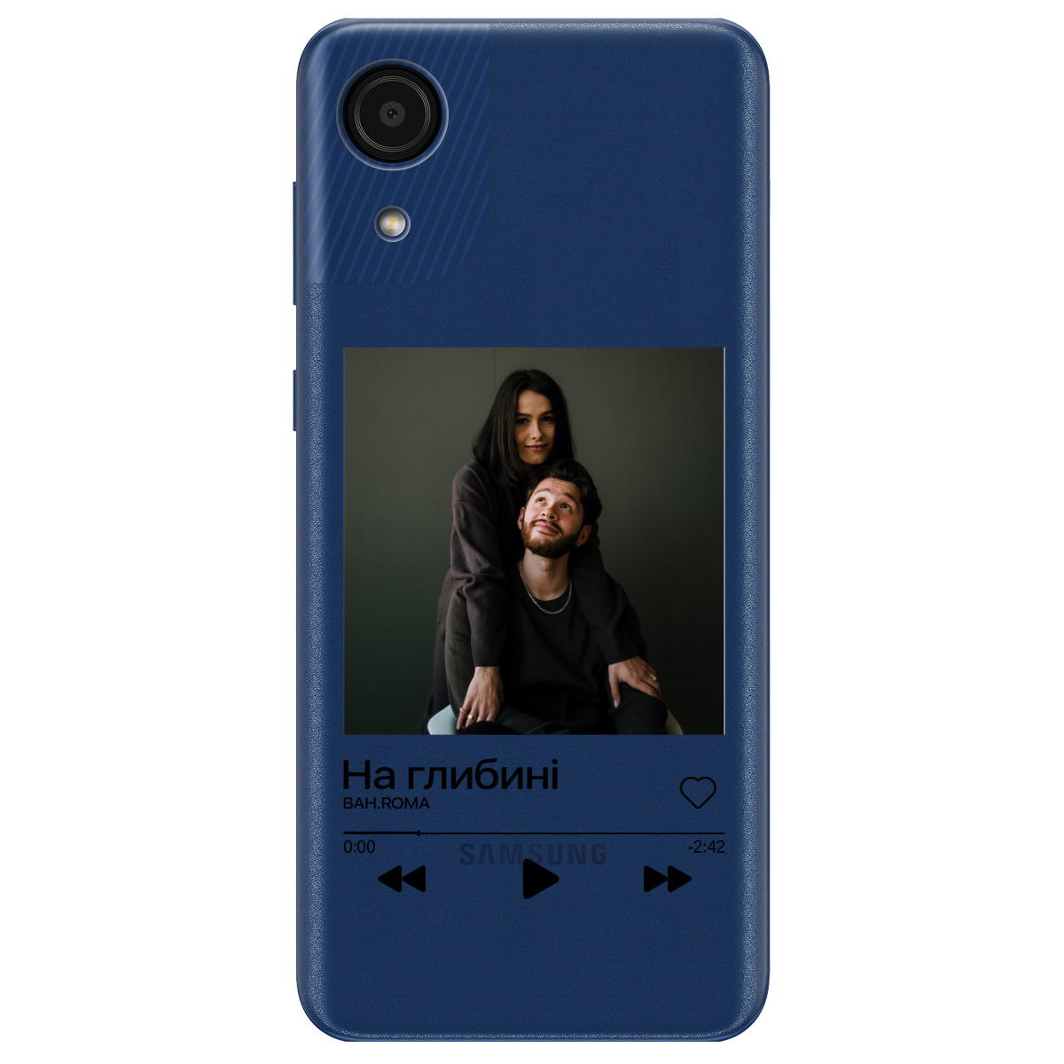 Чехол для Samsung Galaxy А03 Core З ВАШИМ ФОТО "НАША ПІСНЯ" - фото 1 Чехол для Samsung Galaxy А03 Core З ВАШИМ ФОТО "НАША ПІСНЯ" - фото 1 - Чехлы для телефонов