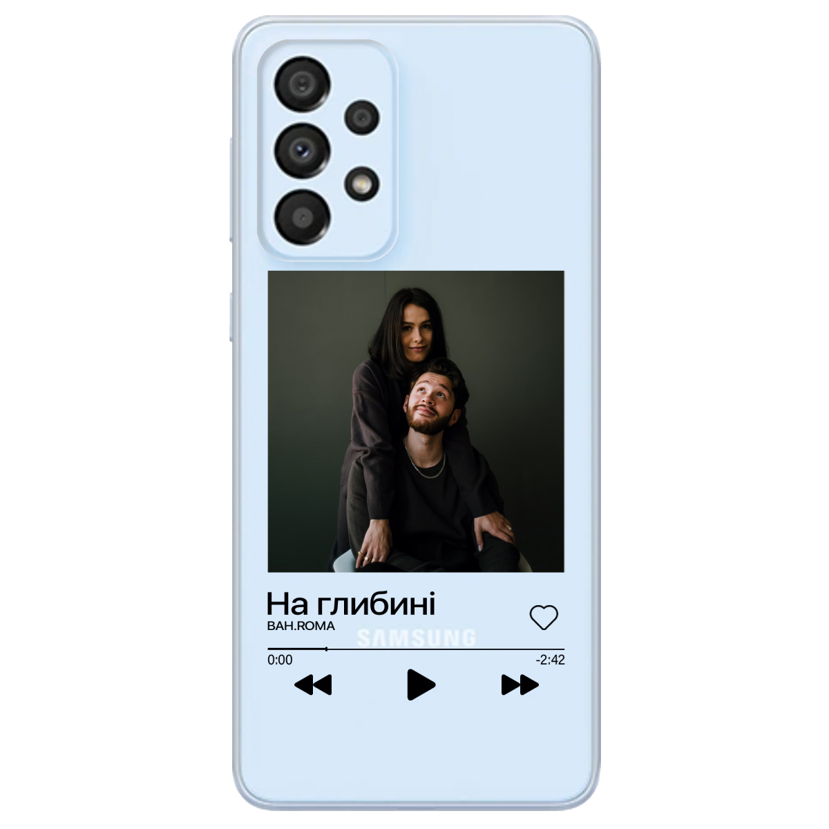 Чехол для Samsung Galaxy A33 З ВАШИМ ФОТО "НАША ПІСНЯ" - фото 1 - Чехлы для телефонов