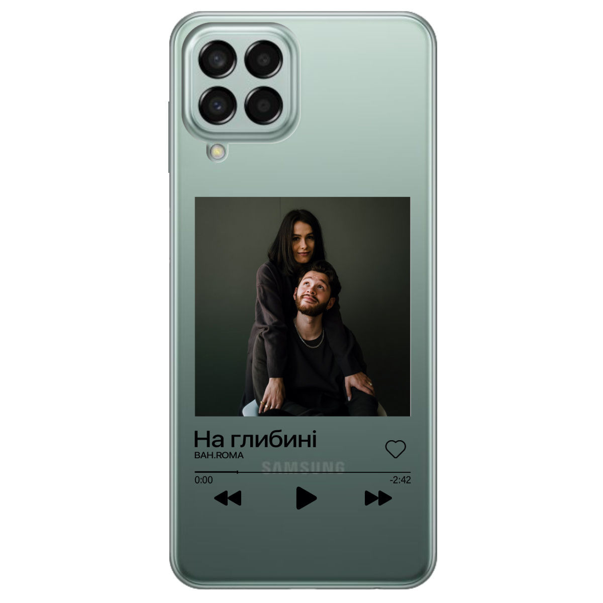 Чехол для Samsung Galaxy M53 З ВАШИМ ФОТО "НАША ПІСНЯ" - фото 1 - Чехлы для телефонов