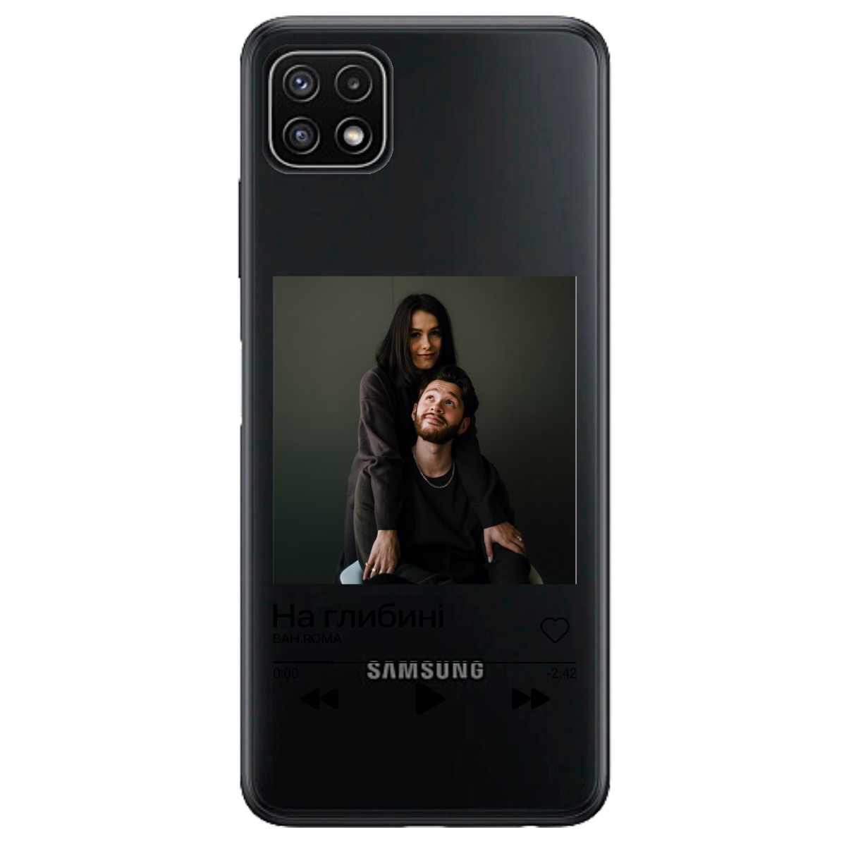 Чехол для Samsung Galaxy A22 5G З ВАШИМ ФОТО "НАША ПІСНЯ" - фото 1 - Чехлы для телефонов