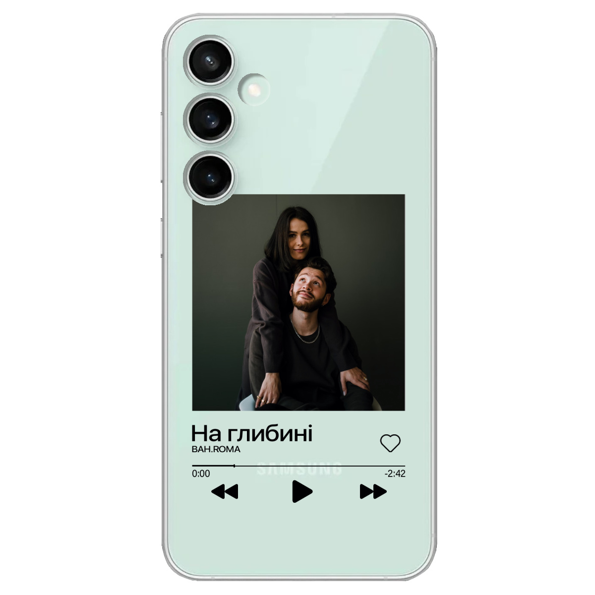 Чехол для Samsung Galaxy S23 FE З ВАШИМ ФОТО "НАША ПІСНЯ" - фото 1 - Чехлы для телефонов