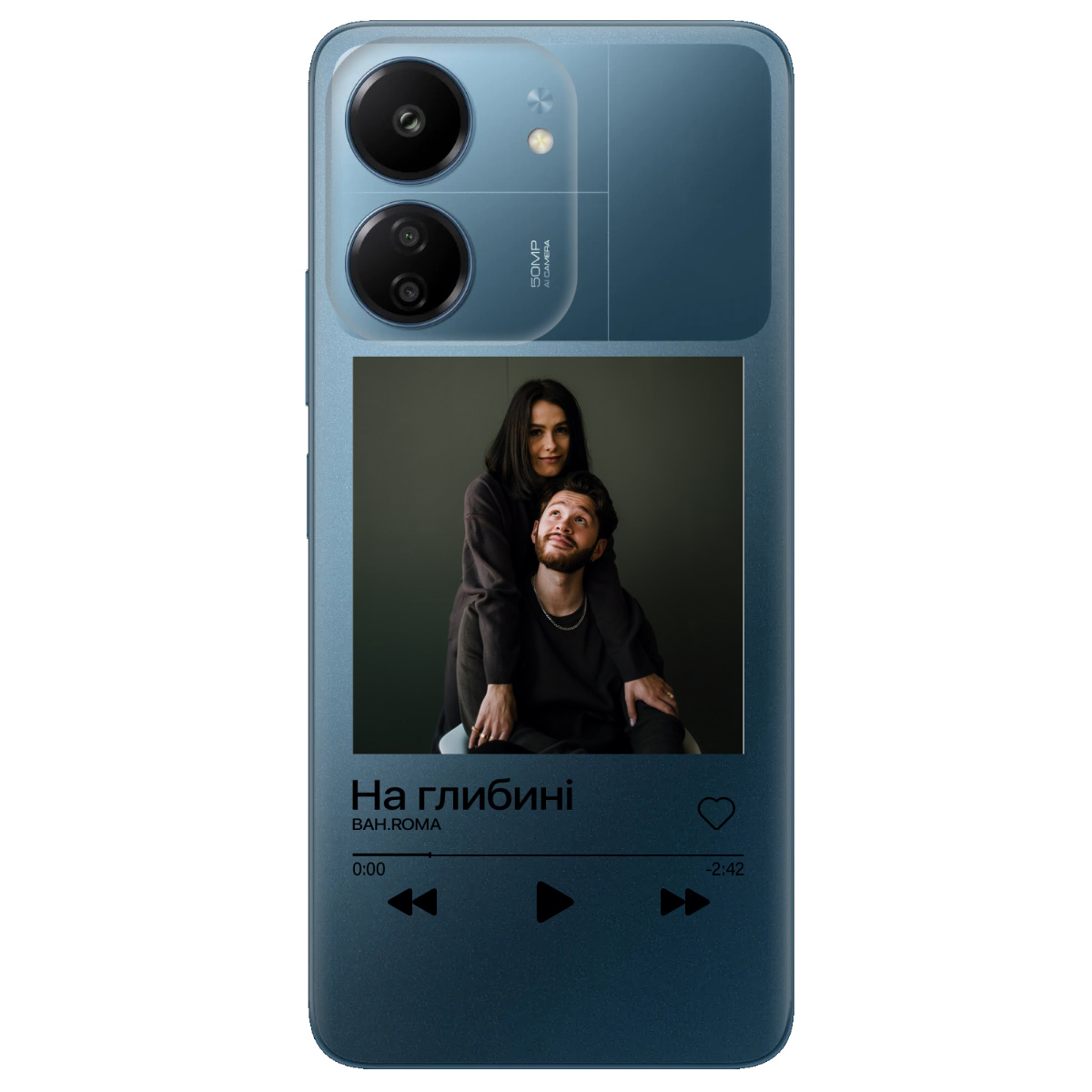 Чехол для Xiaomi Redmi 13C З ВАШИМ ФОТО "НАША ПІСНЯ" - фото 1 - Чехлы для телефонов