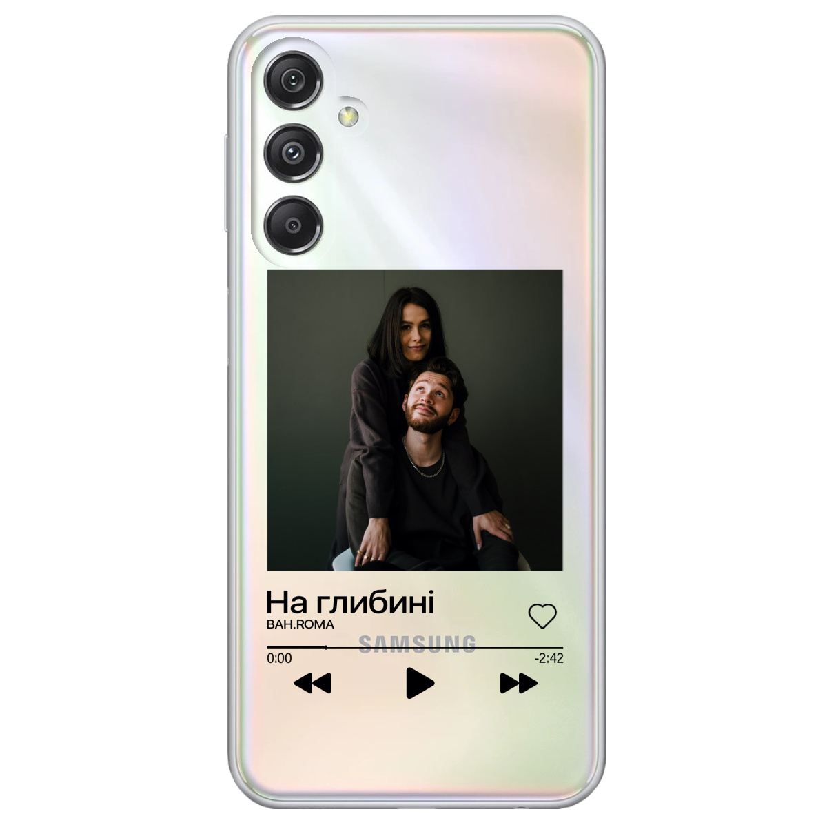 Чехол для Samsung Galaxy M34 5G З ВАШИМ ФОТО "НАША ПІСНЯ" - фото 1 - Чехлы для телефонов