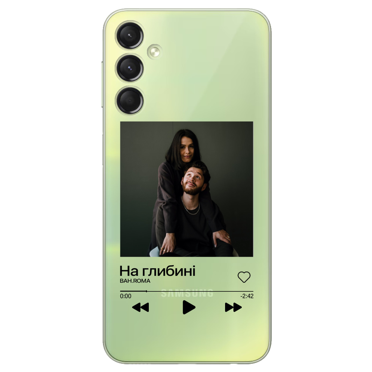 Чохол для Samsung Galaxy A24 4G З ВАШИМ ФОТО "НАША ПІСНЯ" - фото 1 Чохол для Samsung Galaxy A24 4G З ВАШИМ ФОТО "НАША ПІСНЯ" - фото 1 - Чохли для телефонів