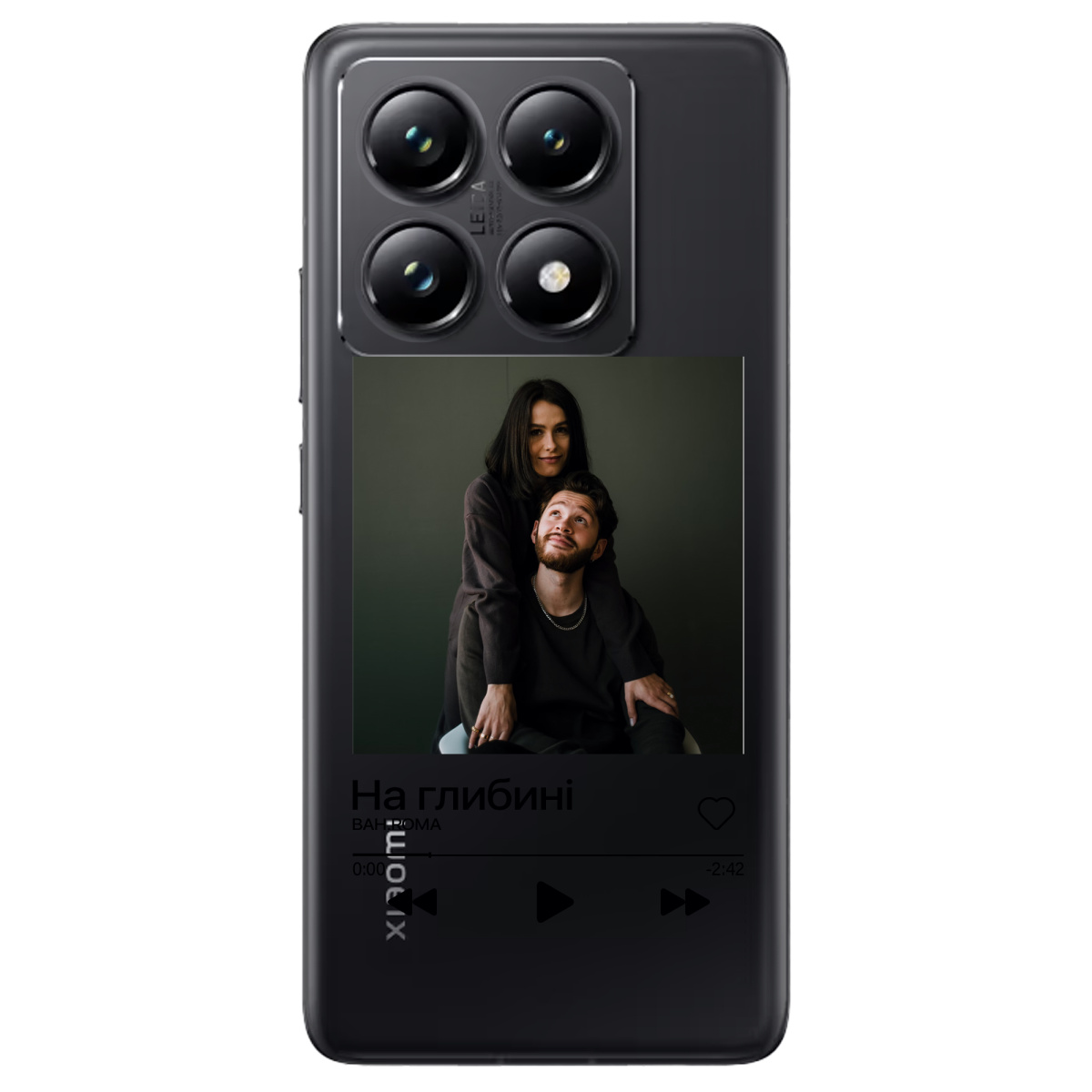Чехол для Xiaomi 14T Pro З ВАШИМ ФОТО "НАША ПІСНЯ" - фото 1 - Чехлы для телефонов
