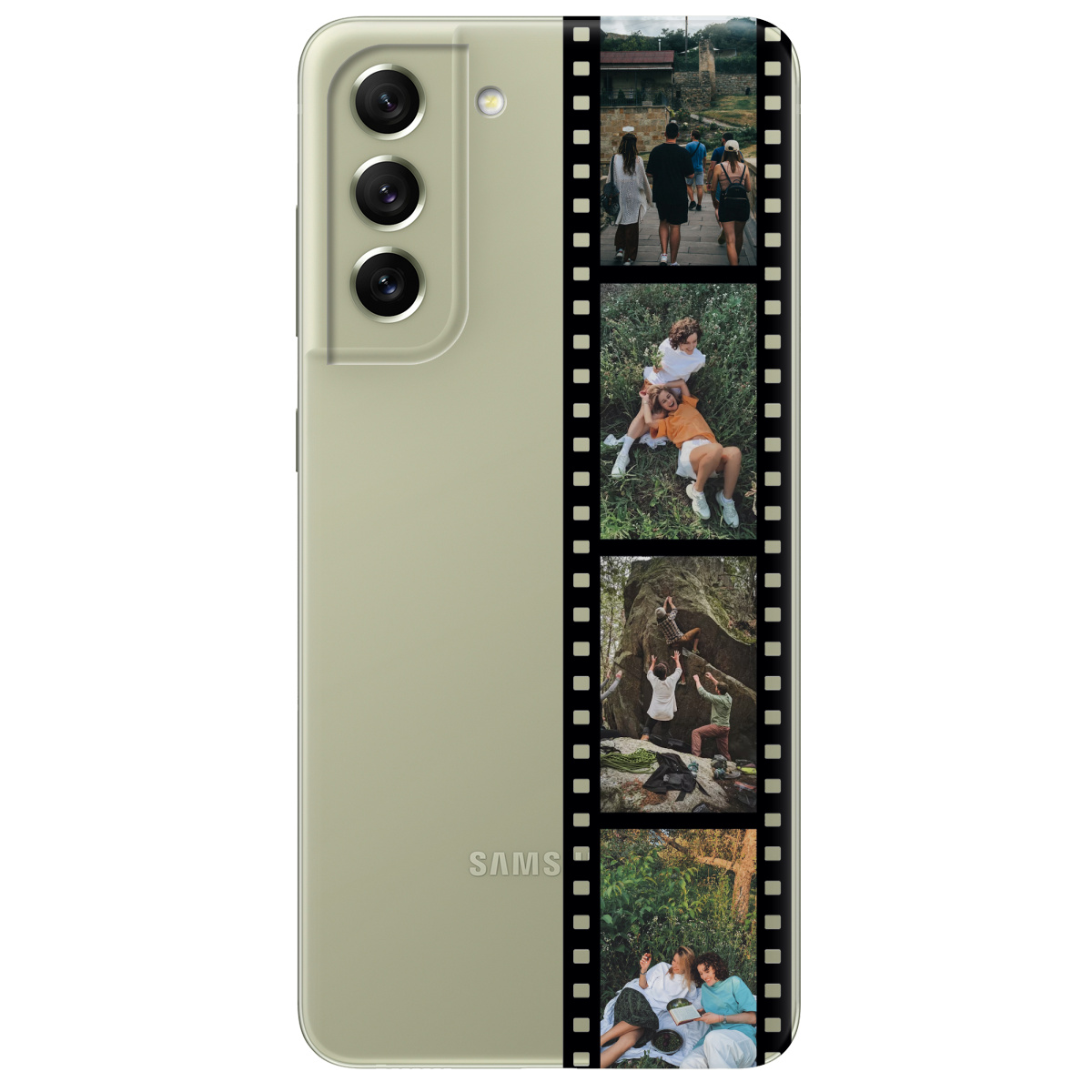 Чехол для Samsung Galaxy S21 FE З ВАШИМ ФОТО "НАШІ КАДРИ" - фото 1 - Чехлы для телефонов