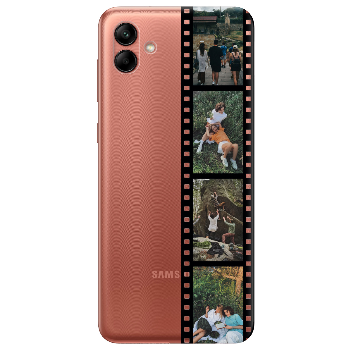 Чехол для Samsung Galaxy A04 З ВАШИМ ФОТО "НАШІ КАДРИ" - фото 1 - Чехлы для телефонов