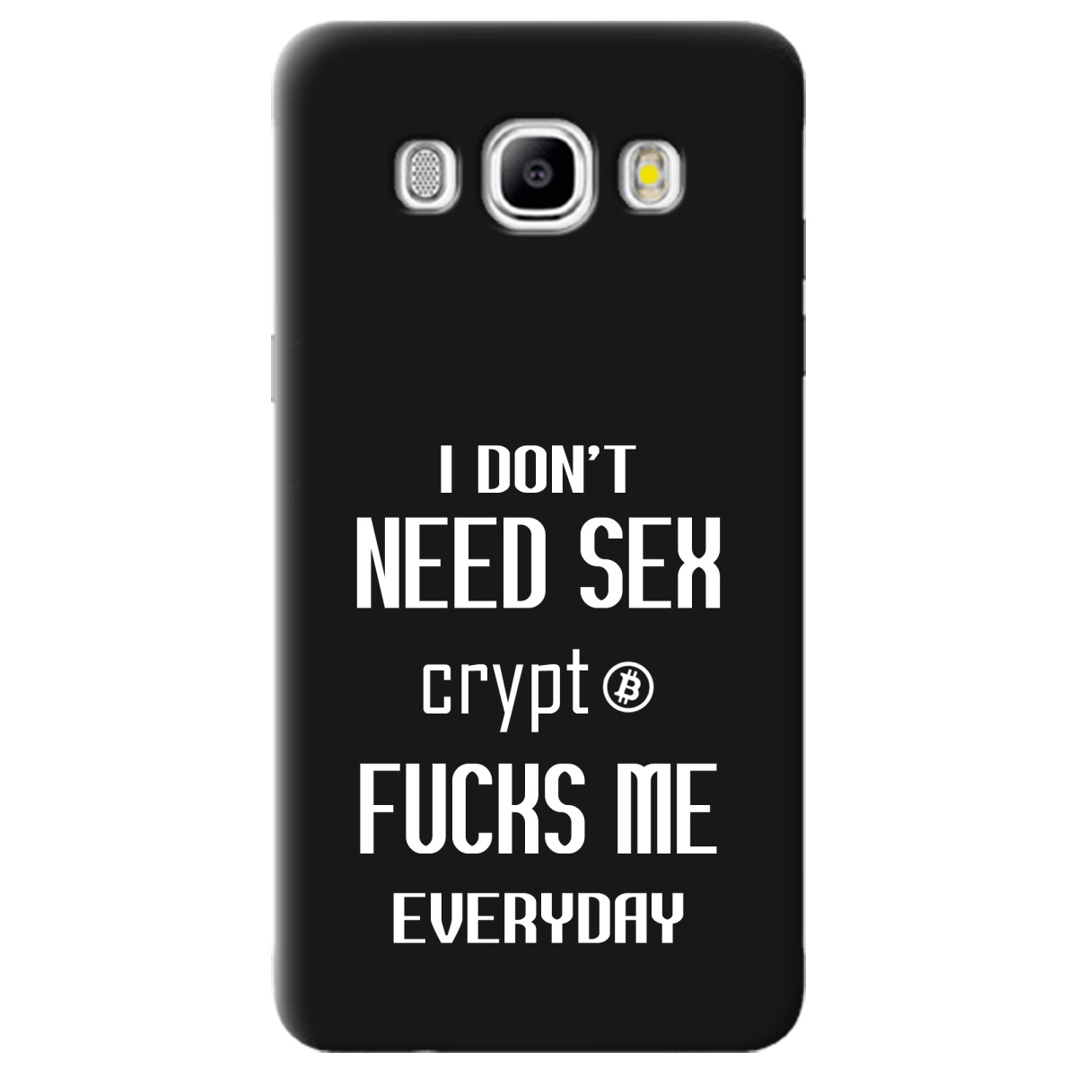 Чехол для Samsung Galaxy J5 2016 черный матовый soft touch Crypt - фото 1 - Чехлы для телефонов