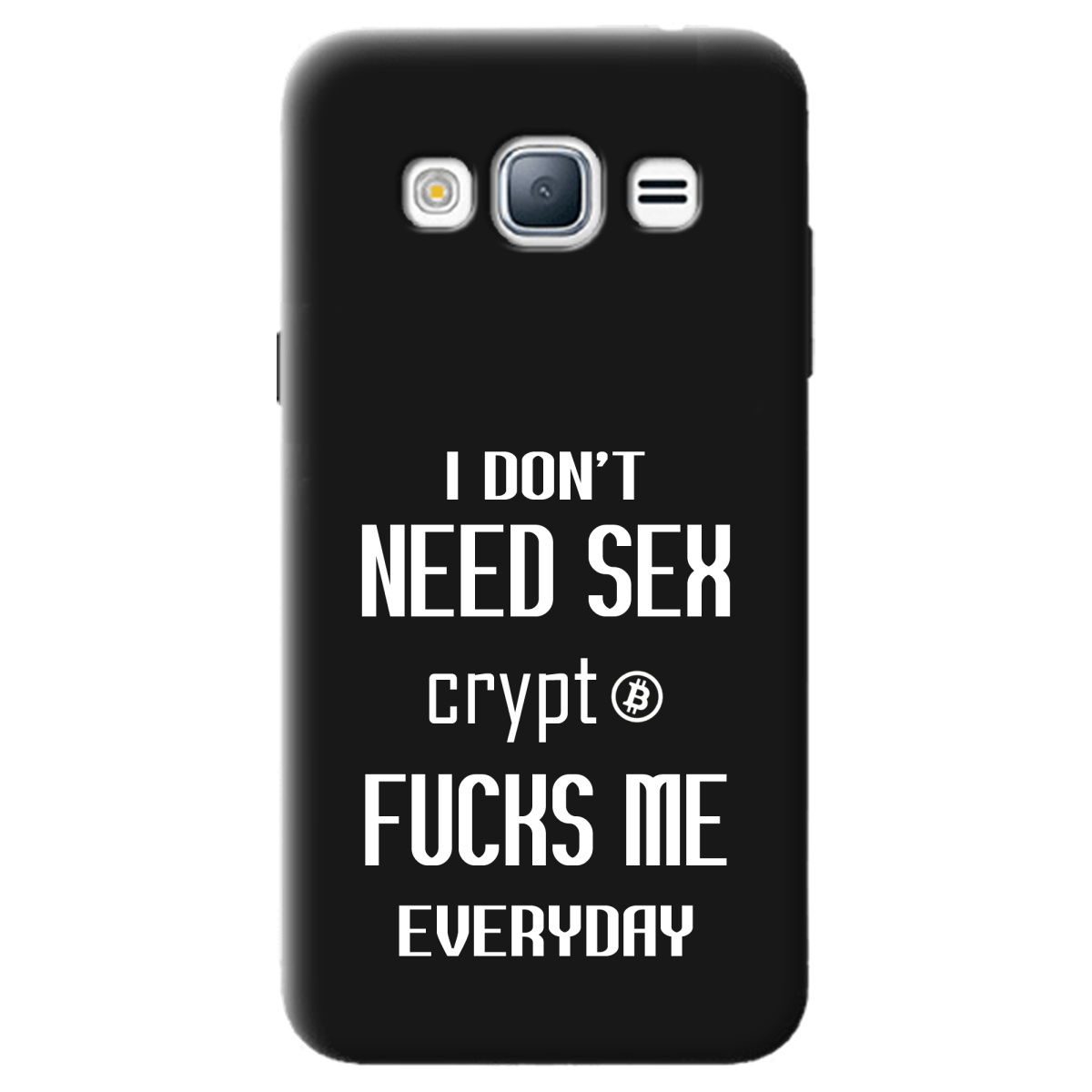 Чохол для Samsung Galaxy J3 2016 чорний матовий soft touch Crypt - фото 1 - Чохли для телефонів