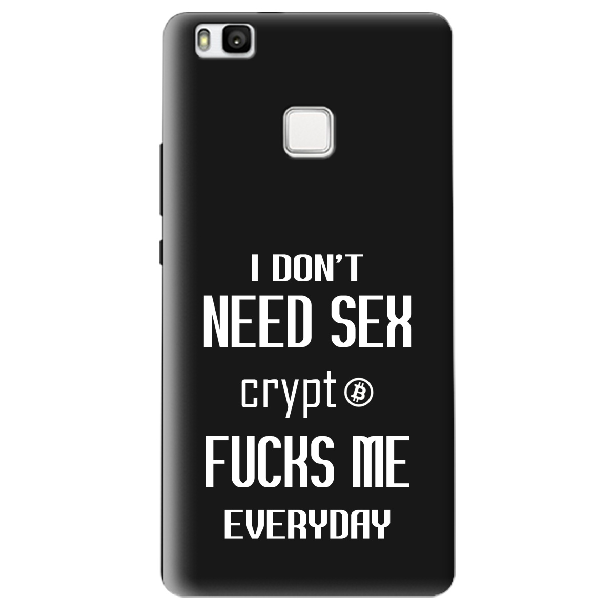 Чохол для Huawei P9 Lite чорний матовий soft touch Crypt - фото 1 - Чохли для телефонів