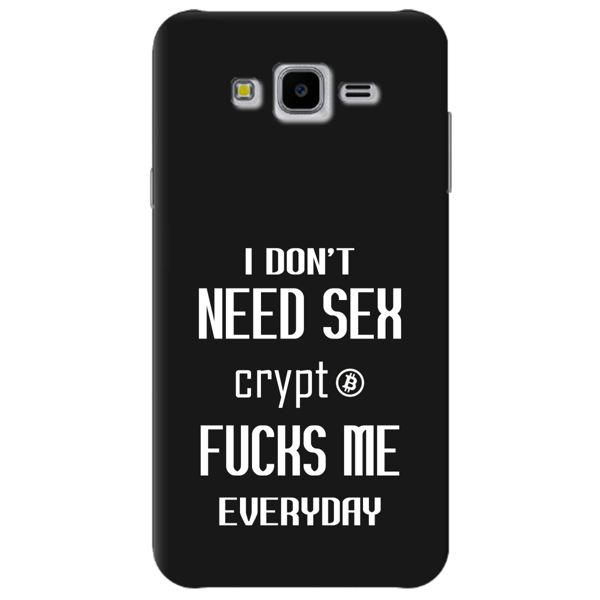 Чохол для Samsung Galaxy J7 Neo J701F/DS чорний матовий soft touch Crypt - фото 1 - Чохли для телефонів