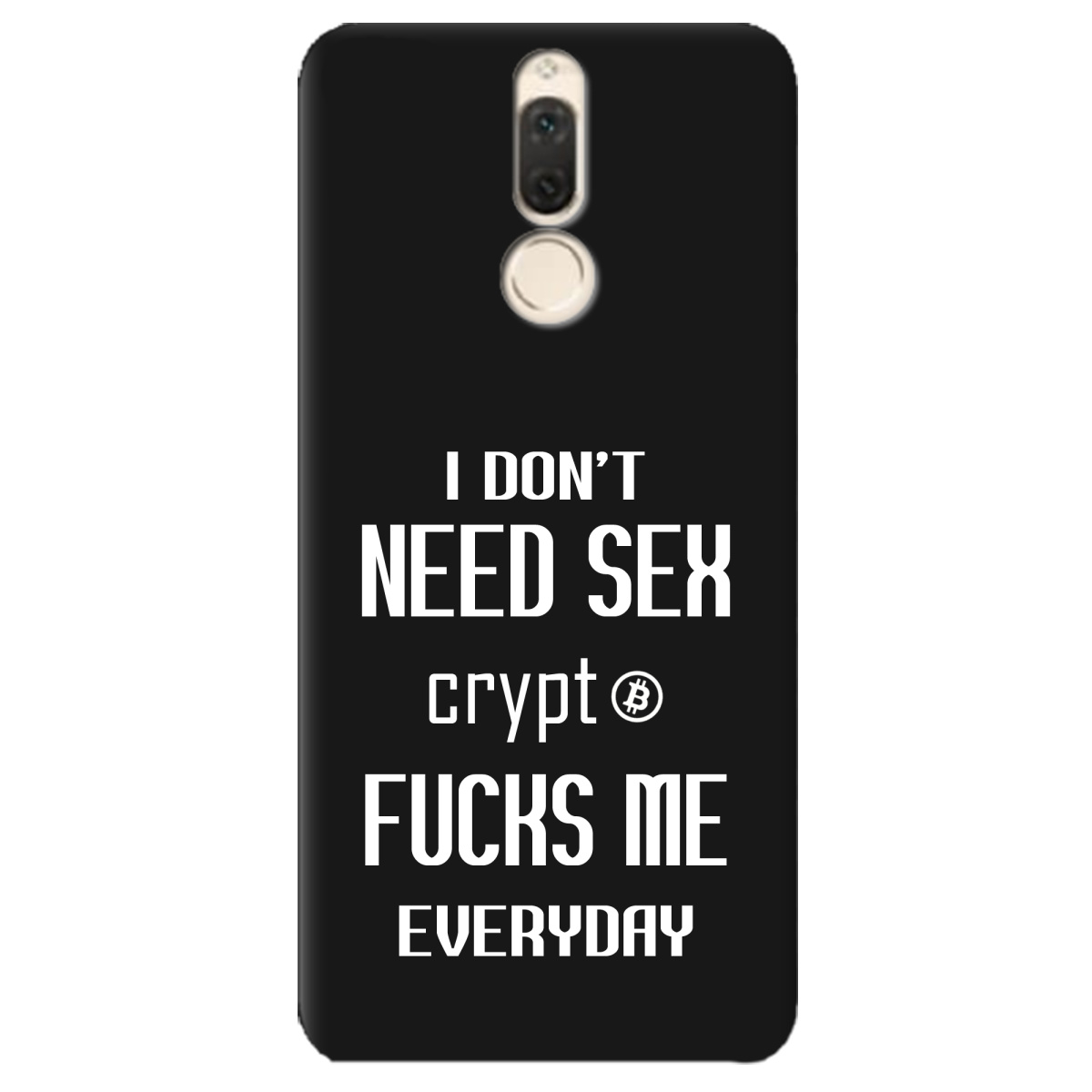 Чохол для Huawei Mate 10 Lite чорний матовий soft touch Crypt - фото 1 - Чохли для телефонів