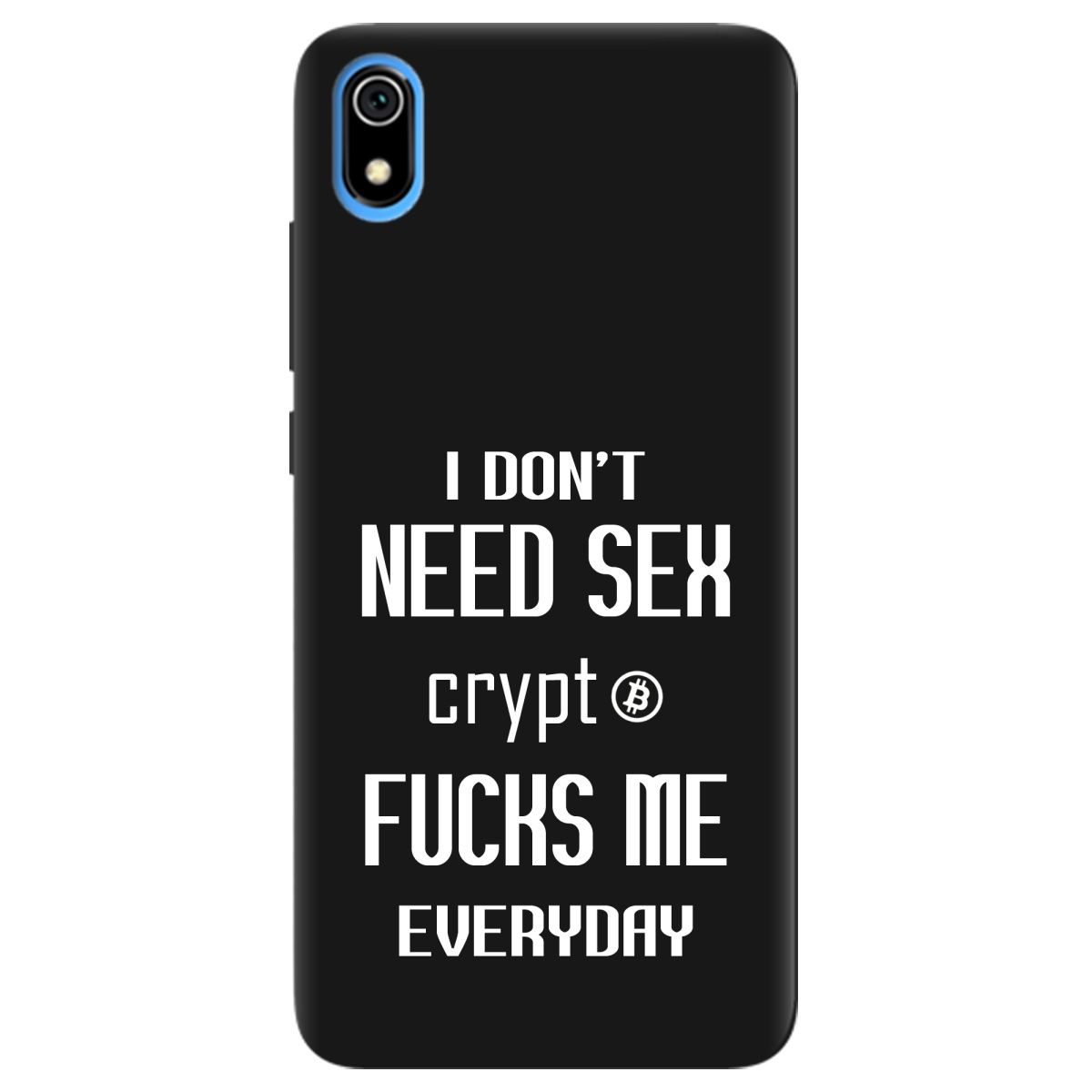 Чехол для Xiaomi Redmi 7A черный матовый soft touch Crypt - фото 1 Чехол для Xiaomi Redmi 7A черный матовый soft touch Crypt - фото 1 - Чехлы для телефонов
