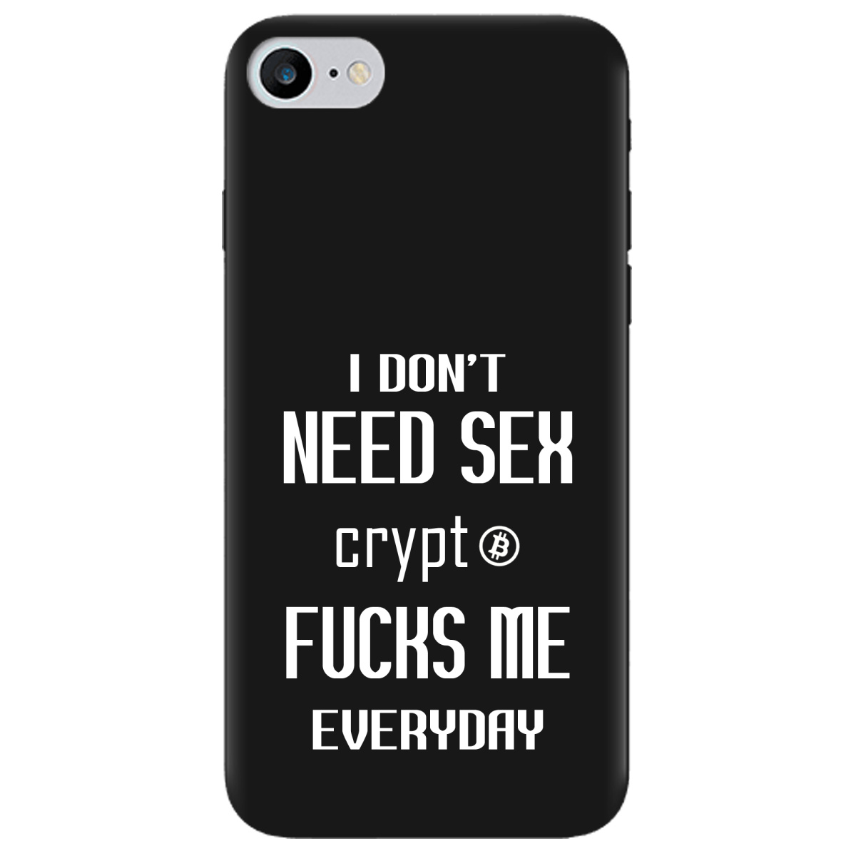 Чехол для Apple iPhone SE 2020 черный матовый soft touch Crypt - фото 1 Чехол для Apple iPhone SE 2020 черный матовый soft touch Crypt - фото 1 - Чехлы для телефонов
