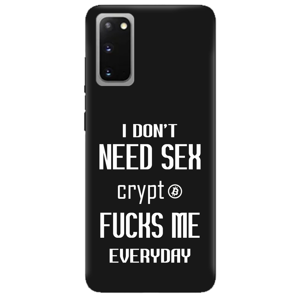 Чехол для Samsung Galaxy S20 черный матовый soft touch Crypt - фото 1 Чехол для Samsung Galaxy S20 черный матовый soft touch Crypt - фото 1 - Чехлы для телефонов