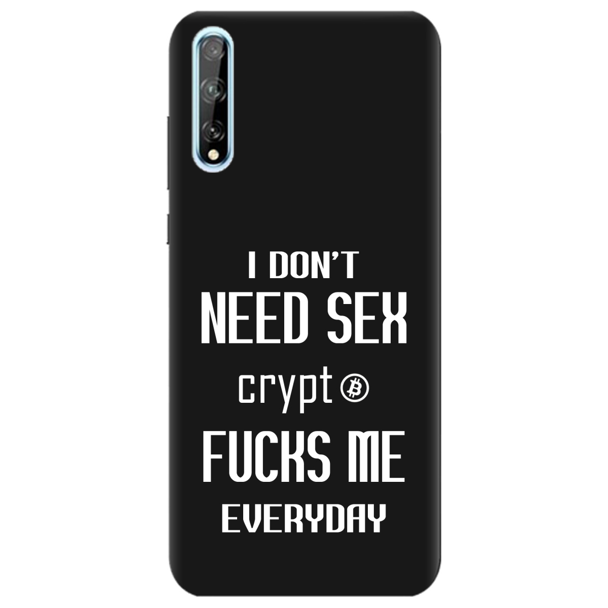 Чохол для Huawei P Smart S чорний матовий soft touch Crypt - фото 1 Чохол для Huawei P Smart S чорний матовий soft touch Crypt - фото 1 - Чохли для телефонів