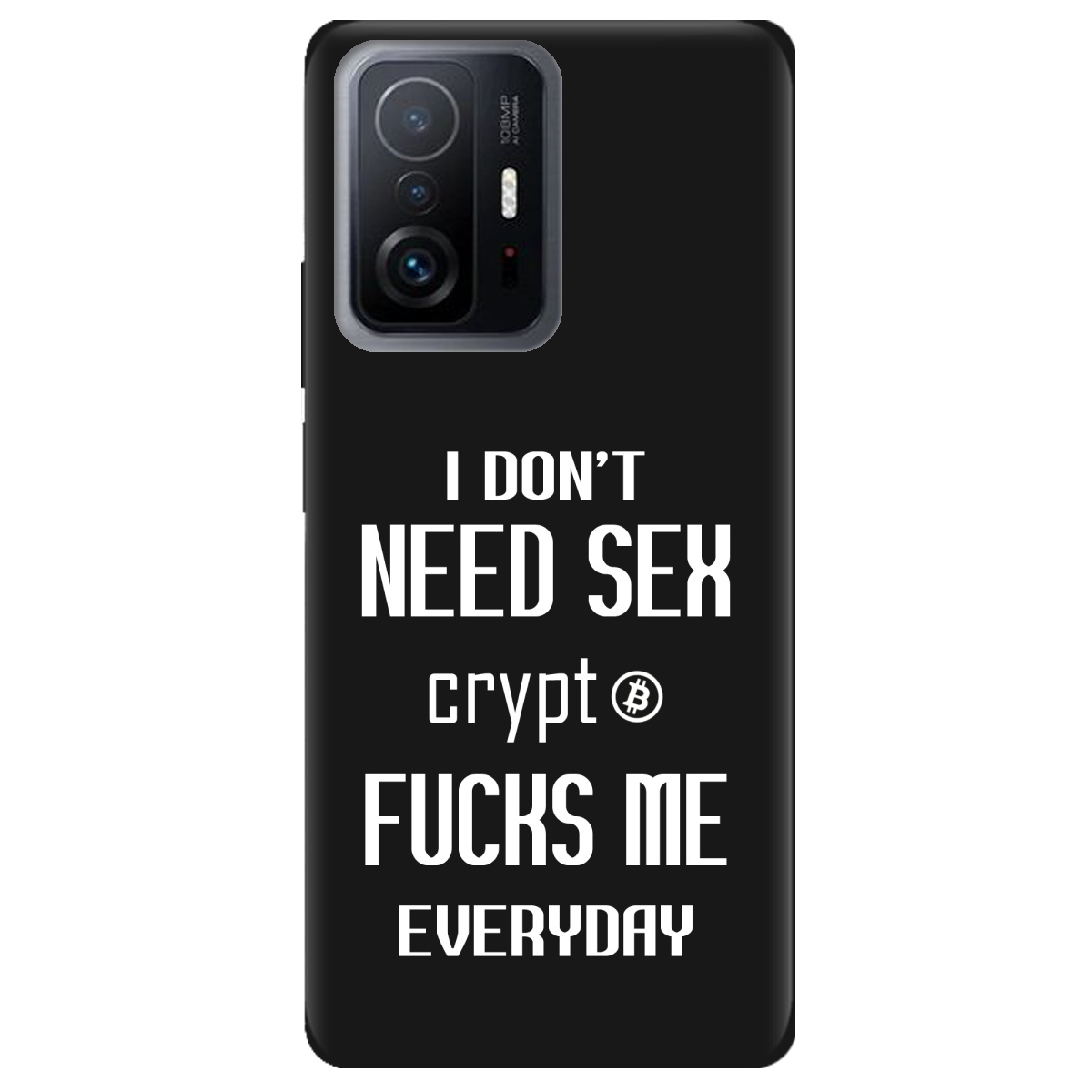 Чохол для Xiaomi 11T чорний матовий soft touch Crypt - фото 1 Чохол для Xiaomi 11T чорний матовий soft touch Crypt - фото 1 - Чохли для телефонів