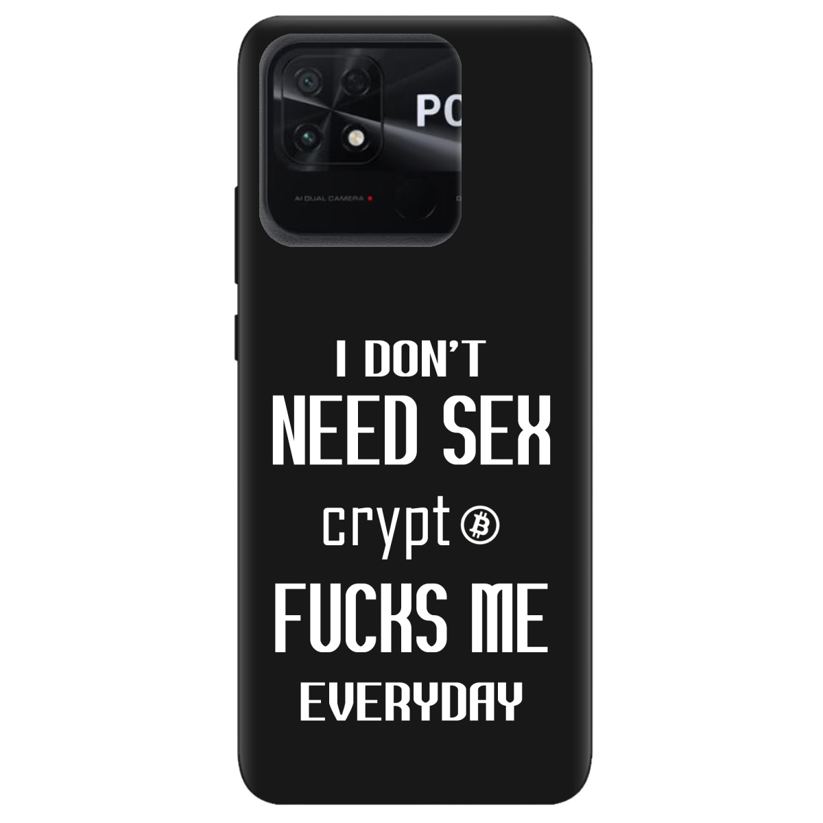 Чохол для Xiaomi Poco C40 чорний матовий soft touch Crypt - фото 1 Чохол для Xiaomi Poco C40 чорний матовий soft touch Crypt - фото 1 - Чохли для телефонів