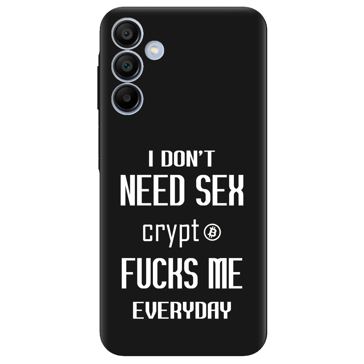 Чехол для Samsung Galaxy A15 черный матовый soft touch Crypt - фото 1 Чехол для Samsung Galaxy A15 черный матовый soft touch Crypt - фото 1 - Чехлы для телефонов
